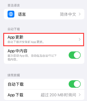 延边朝鲜族苹果15维修中心如何让iPhone15APP自动更新